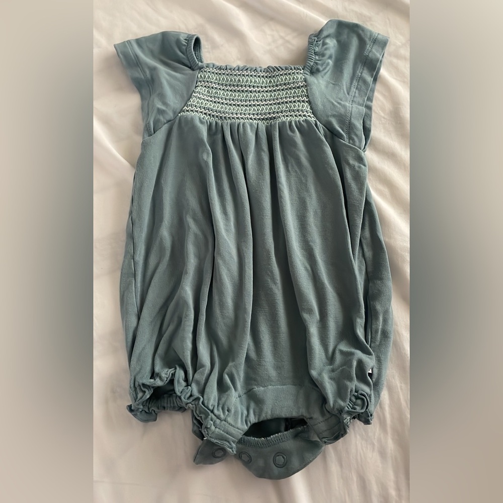 Little Sleepies Smocked Romper